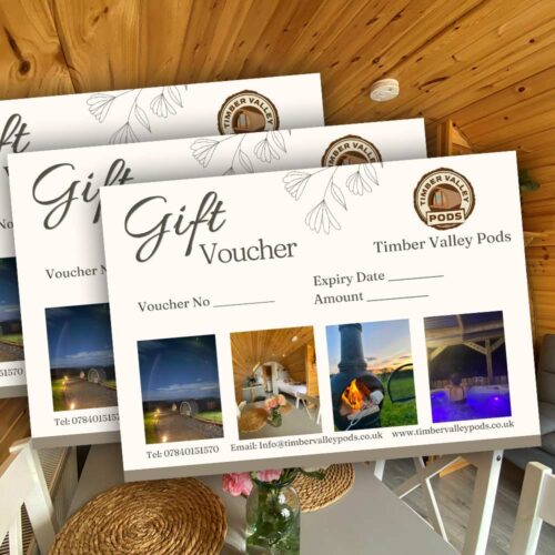 Gift Vouchers for Luxury Pods with Hot Tub